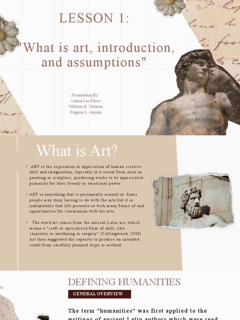 Understanding Art: Definitions & Assumptions | PDF | The Arts