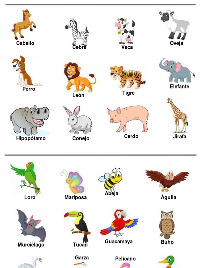 Animales 1 | PDF