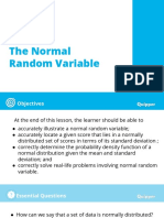 Unit 3 Lesson 1 The Normal Random Variable Updated