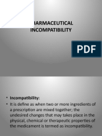 Pharmaceutical Incompatibility