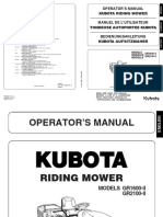 GR2100 GR1600 Riding Mower Ops Manual