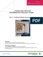 Clothing and Textiles Intermediate Project Guide