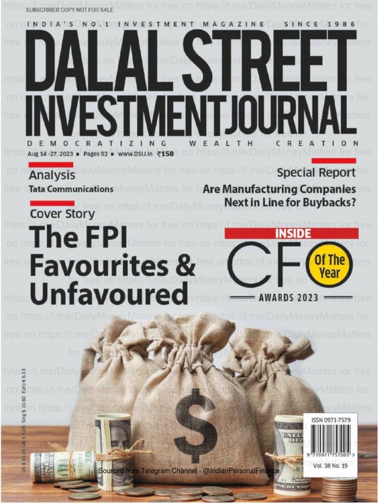Dalal Street Investment Journal Magazine August 14 2023 PDF