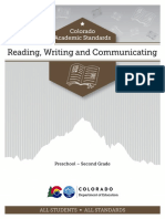 Reading, Writing, And Communicating P-2 - 2020 Colorado Academic Standards