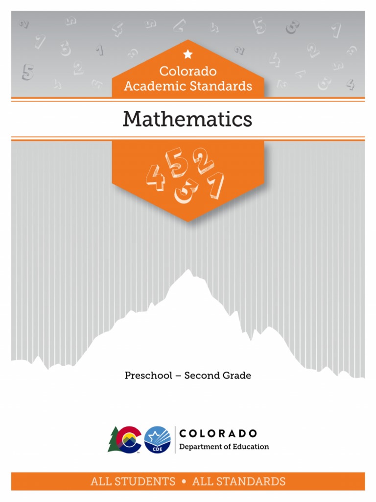 Mathematics P2 2020 Colorado Academic Standards PDF Mathematics