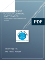 Role of Forensic Science in Criminal Investigation