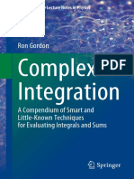 Gordon R Complex Integration A Compendium of Smart and Littl