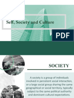 Self Society and Culture