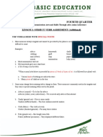 Lesson 2 SV Agreement Additional Topics