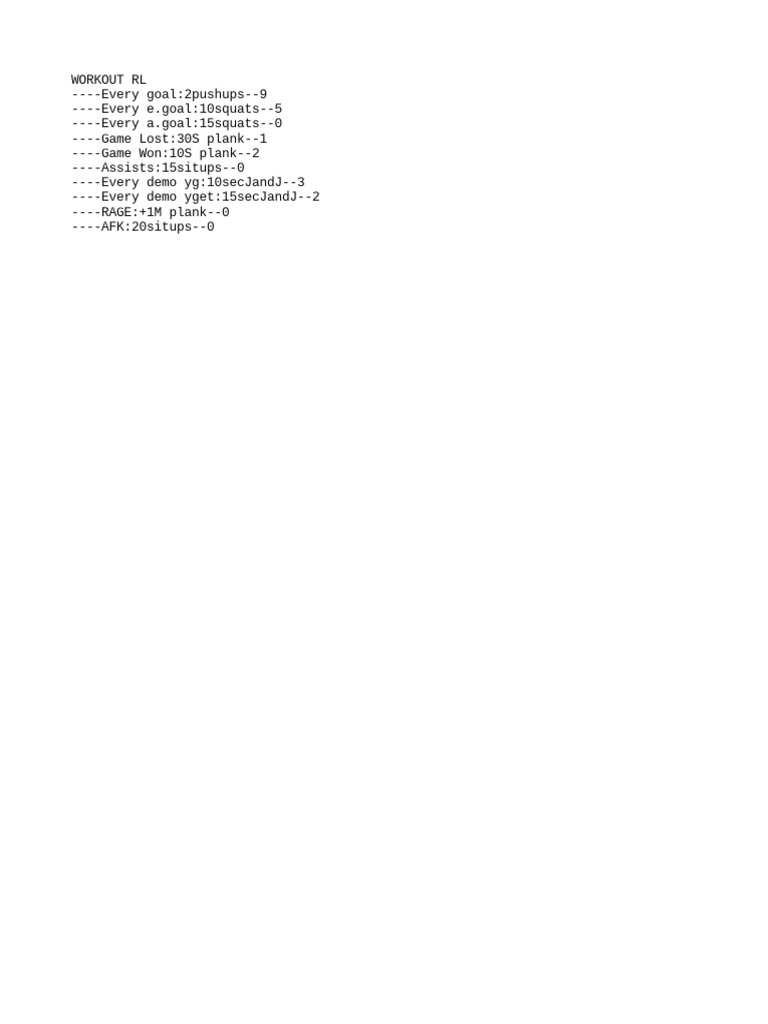 Workout pdf