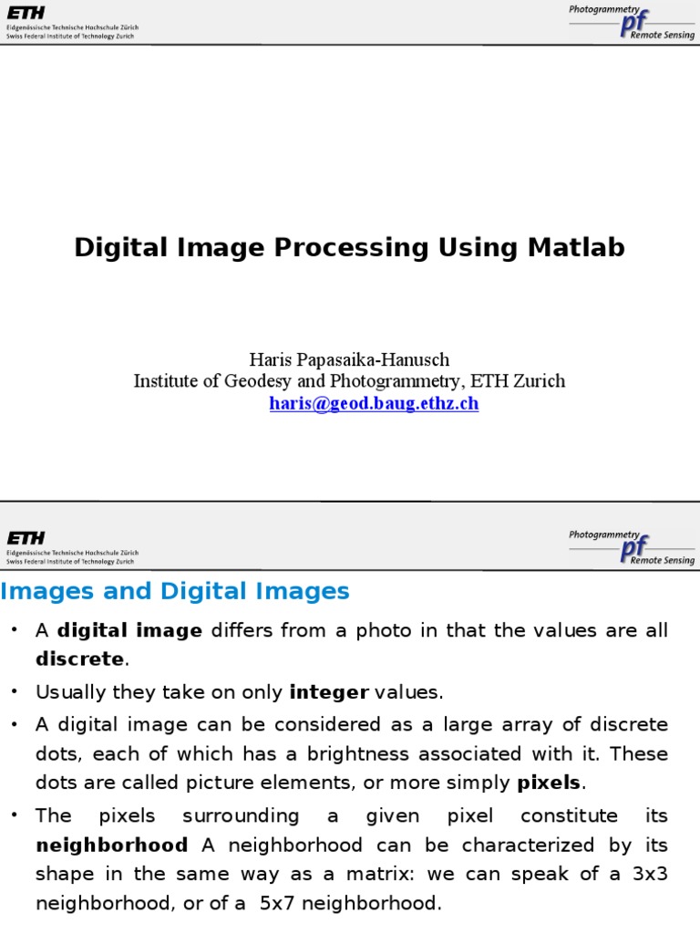 Matlab Image Processing | Rgb Color Model | Image Resolution