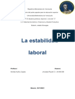 La Estabilidad Laboral