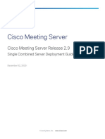 Cisco Meeting Server 2 9 Single Combined Server Deployment