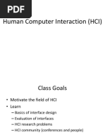 Week 7 - Human Computer Interaction (HCI)