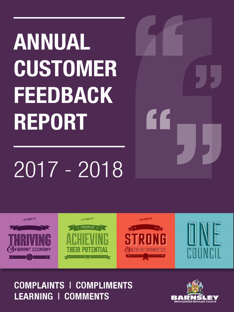 Annual Customer Feedback Report 2017-18 | PDF | Business | Governance