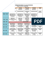 FIRST SEMESTER GRADE 12 CLASS PROGRAM1