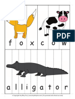 Free Animal Word Puzzles