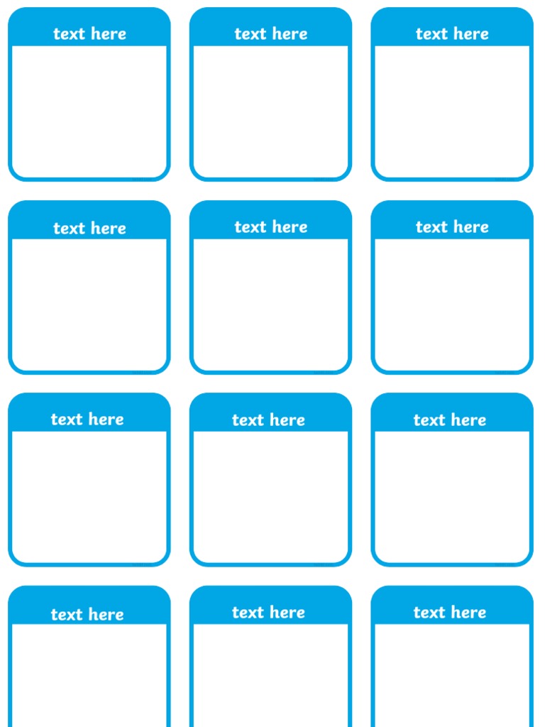 Editable Card Template | PDF