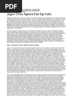 A HISTÓRIA DO ORIXÁ JAGUN