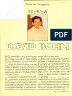 Interview of David Bohm