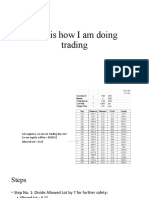 This Is How I Am Doing Trading