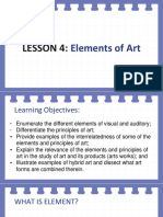 Lesson 4-Elements of Arts