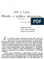 Orti i Lara Filosofo y Politico Giennense
