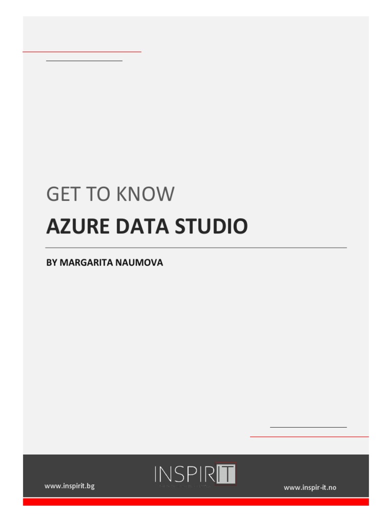 Get To Know Azure Data Studio - EBOOK | PDF | Microsoft Sql Server ...