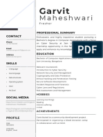 Black White Minimalist CV Resume-1
