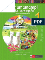 1 Pachamamampi Chika Sarnaqaña - Aymara. Cuaderno de Trabajo - Personal Social - Ciencia y Tecnología 1 - Aimara