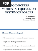 Rigid Bodies Equivalent System of Force