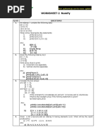 Worksheet-2 NumPy