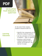 Module2Developing Your Research Question