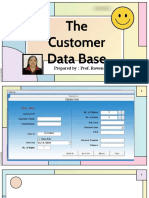 Day 2 The Customer Data Base