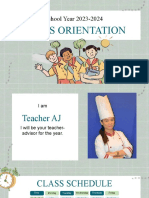 Colorful Pastel Illustrative Class Orientation Meeting Agenda Education Presentation