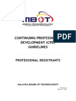 CPD Guidelines - Registrants