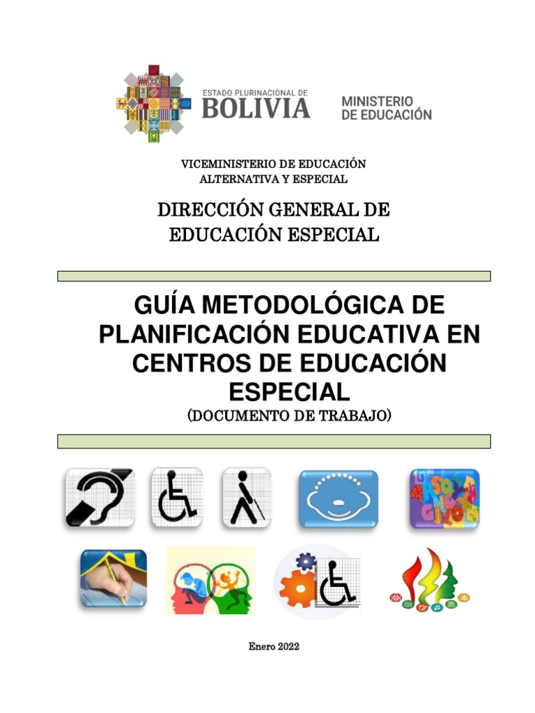 Guía de Planificación en Educación Especial | PDF | Plan de estudios ...