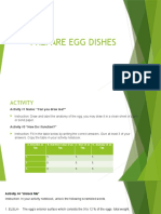 Prepare Egg Dishes Activites