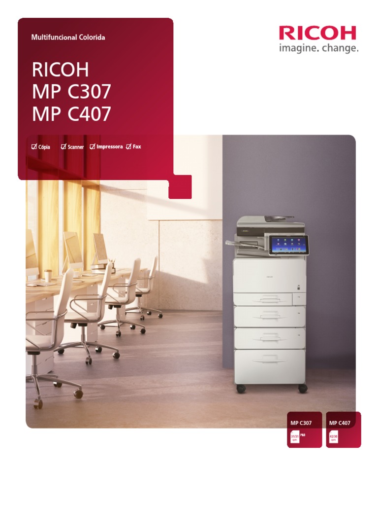 Manual Ricoh MPC307 | PDF | Rede de computadores | USB