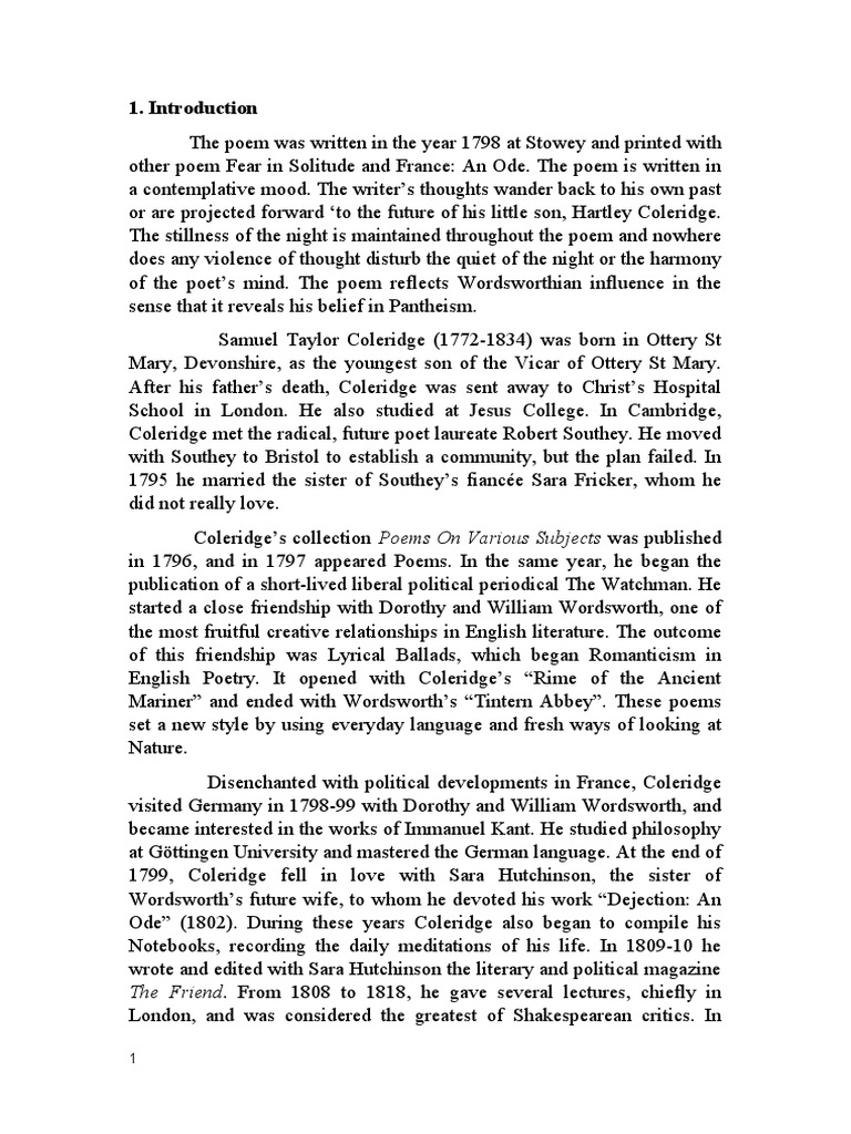 Poetry 3 PDF Samuel Taylor Coleridge William Wordsworth