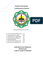 Makalah Matematika Kelompok