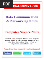 Data Communication and Networking Notes 3 - TutorialsDuniya