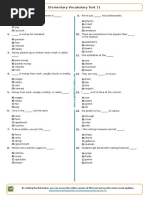 1624 Elementary Vocabulary Test 11