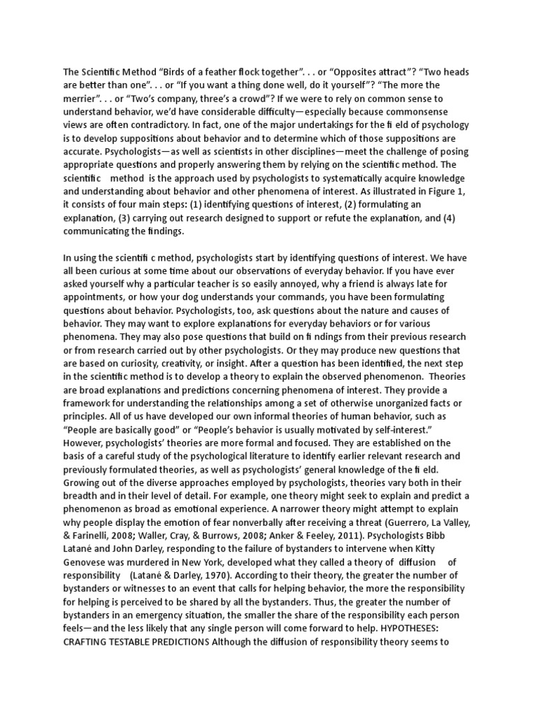 The Scientific Method Pdf Hypothesis Theory
