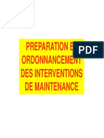 06 Préparation Et Ordonnancement Des Interventions de Maintenance