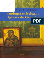 Lossky Vladimir - Teologia Mistica De La Iglesia De Oriente