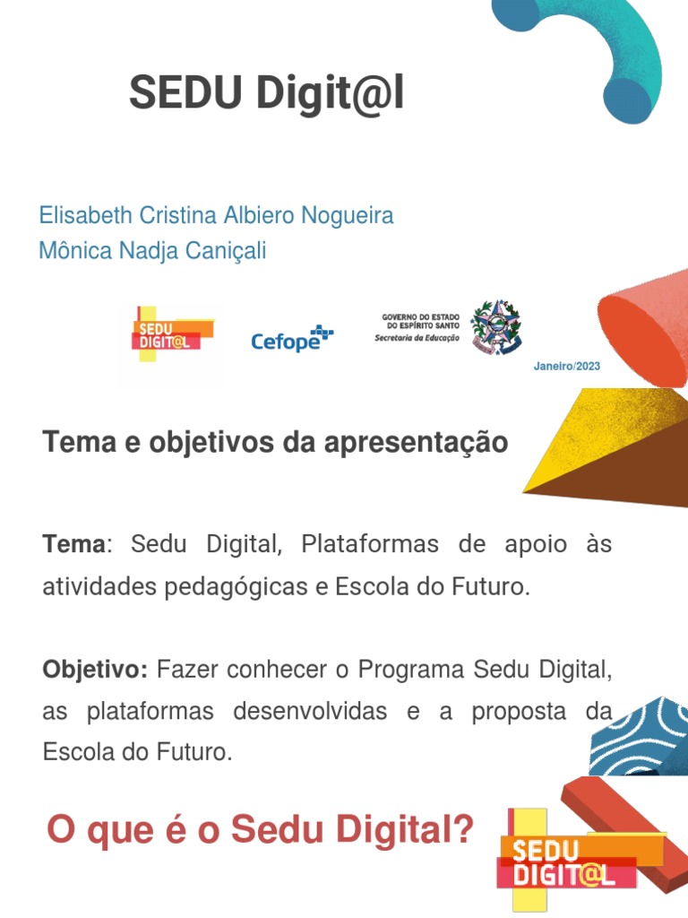 Sedu Digital | PDF | Pedagogia | Educação à distância