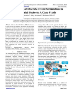 Application of Discrete Event Simulation in Industrial Sectors