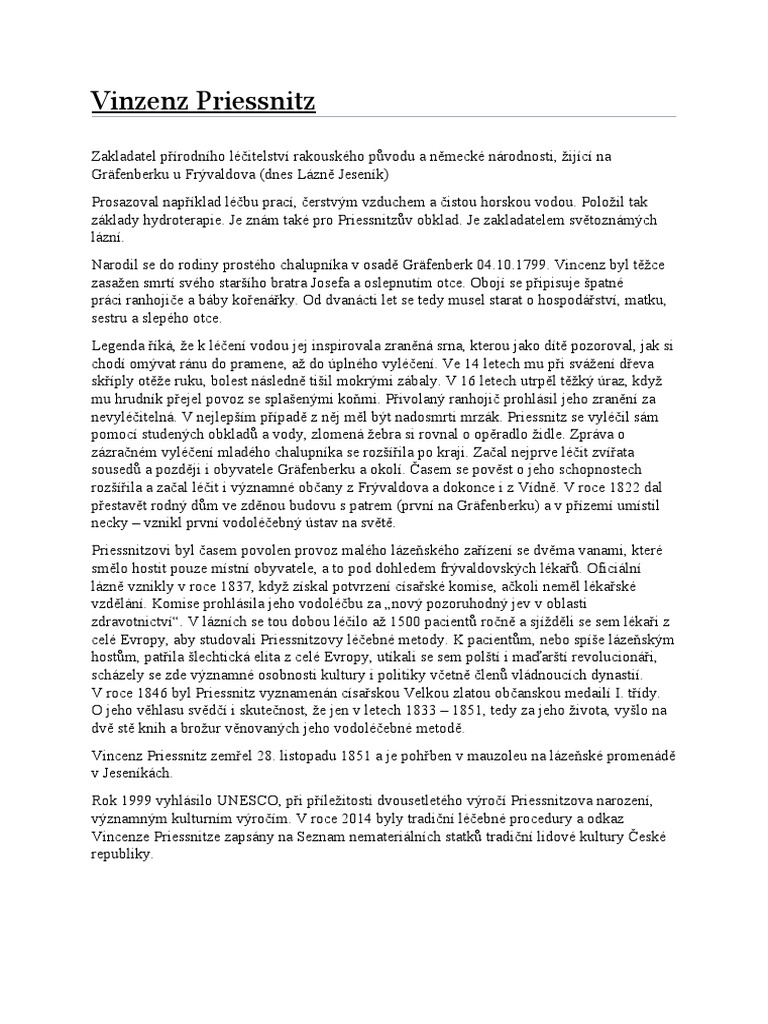 Vinzenz Priessnitz PDF