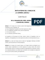 Reglamento Interno Del Consejo de La Carrera Judicial